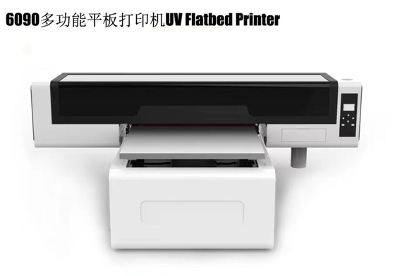 6090 Uv Flatbed Printer Crystal Label Metal Printing Tx800 Print Head Acrylic Clothes Advertising Inkjet Printer