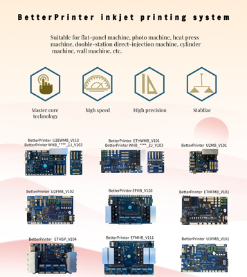 Ethernet port G5i Inkjet Board UV Flatbed High speed cylindrical printer for wine bottle water cup ball and rod printing