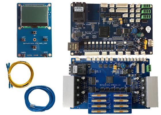 TX800 four head inkjet printer system network interface inkjet board use for cylindrical printer