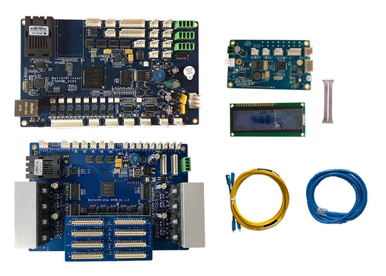UV Flatbed Printer Inkjet Board Gigabit Network DX5 Four Head Inkjet Printer System