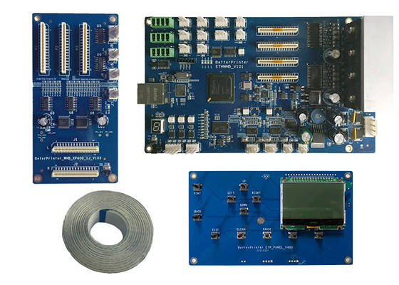 Inkjet printer board set Gigabit network Single Head XP600 Kit For White Ink Pyrography Printer