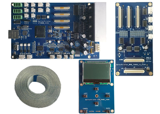 White ink pyrography printer TX800 single head network port inkjet  board Industrial inkjet printer control board kit