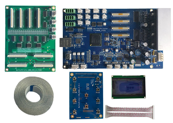 Inkjet printer system DX5 double head gigabit network inkjet board use for White ink pyrography Printer